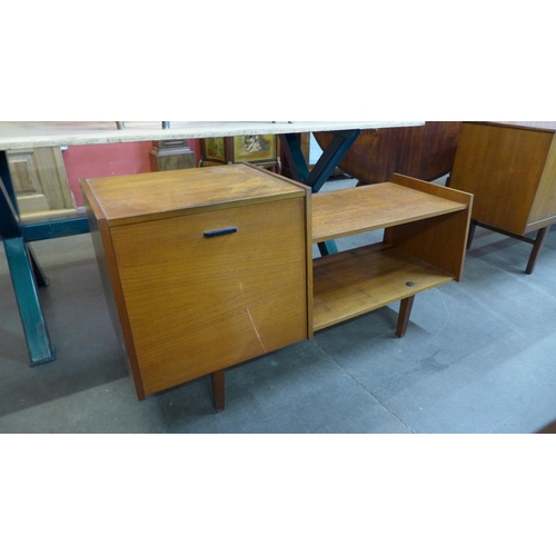 34A - A teak hallseat