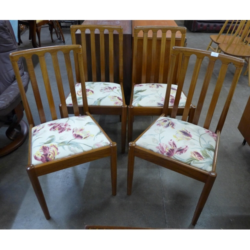 44 - A set of four Meredew teak dining chairs