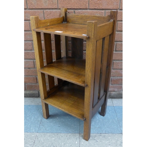 66 - An American Arts and Crafts Stickley Brothers, Quaint Furniture range oak bookstand #4600