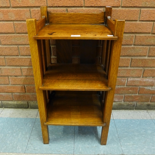 66 - An American Arts and Crafts Stickley Brothers, Quaint Furniture range oak bookstand #4600