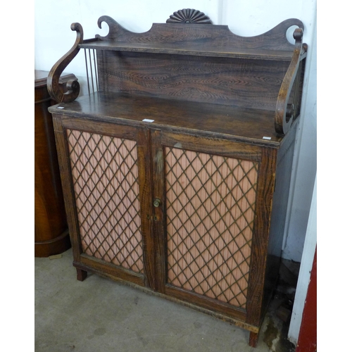 77 - A Regency simulated rosewood chiffonier