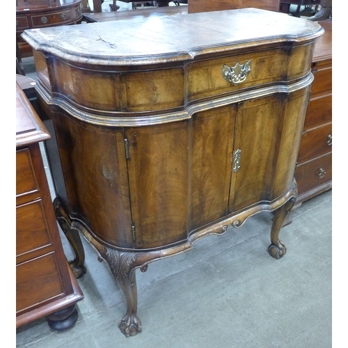 88 - A Queen Anne style walnut side cabinet