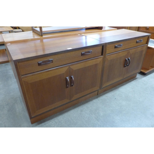 9 - A pair of G-Plan Sierra teak cupboards