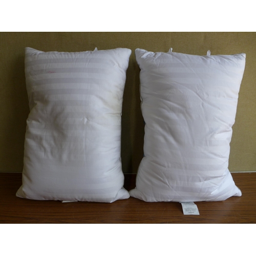 3001 - Two Hotel Grand Down Roll Jumbo Pillows (306-292) * This lot is subject to VAT