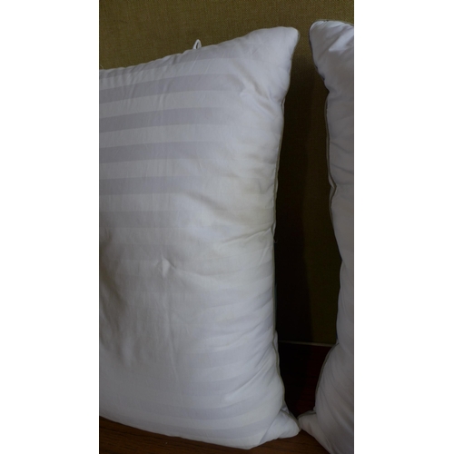 3001 - Two Hotel Grand Down Roll Jumbo Pillows (306-292) * This lot is subject to VAT