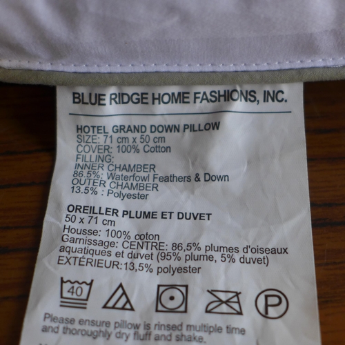 3002 - Hotel Grand Down Roll Jumbo Pillow And Hotel Grand Summer/Winter Pillow (306-801) * This lot is subj... 