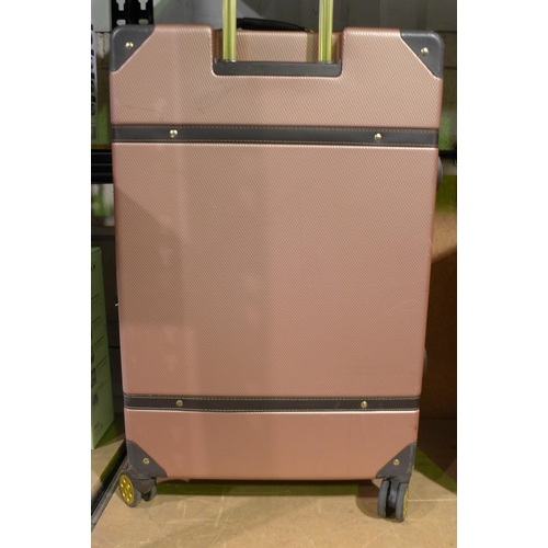 3040 - Rock Vintage Pink Three Piece Luggage Set, original RRP £183.33 + VAT  (305-86)    * This lot is sub... 