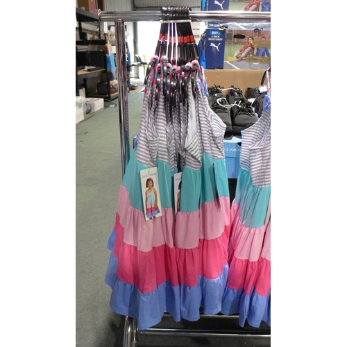 3042 - Ten girl's Jona Michelle multi-coloured summer dresses - size 6 * This lot is subject to VAT