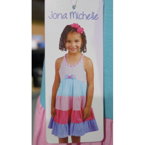 3042 - Ten girl's Jona Michelle multi-coloured summer dresses - size 6 * This lot is subject to VAT