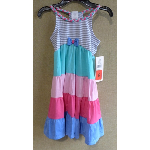 3042 - Ten girl's Jona Michelle multi-coloured summer dresses - size 6 * This lot is subject to VAT