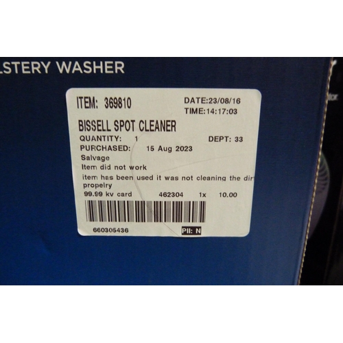 3094 - Bissell Spot Cleaner (model:- 36981), original RRP £99.99 + VAT  (305-55)    * This lot is subject t... 