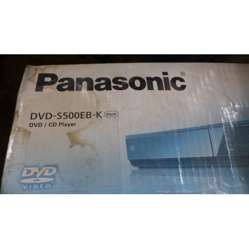 2405 - A Panasonic DVD players, three smoke alarms and a Firex heat and carbon monoxide alarm