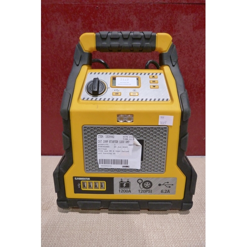 3123 - Cat 1200 Amp Jump Starter (model:- CJ1000DXT) (306-294) * This lot is subject to VAT