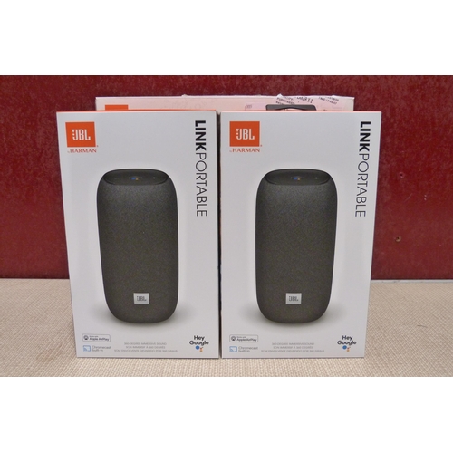 3132 - Two JBL Link Portable Speakers  (305-146)    * This lot is subject to vat