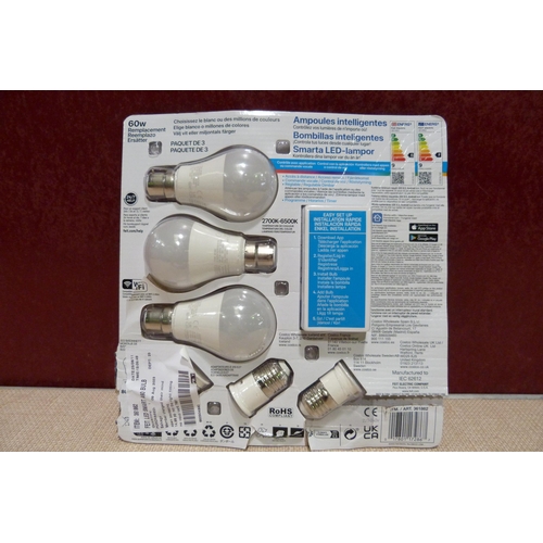 3139 - Pack of Three Feit Led Smart A60 Wi-Fi Bulbs  (305-21)    * This lot is subject to vat