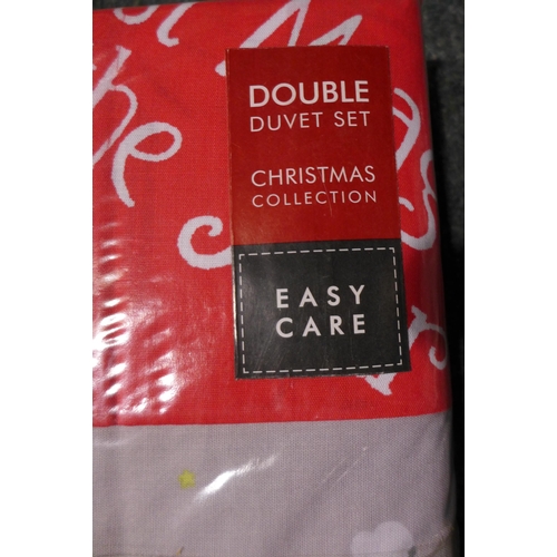 3188 - Two sets of Christmas Themed Bed Linen - Double & Kingsize (A7)