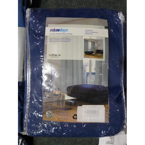 3200 - Blue Themed Bundle inc: Duvet Set, Curtains and Cushion Covers (Y,A5)