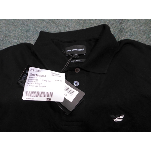 3233 - Quantity of men's branded polo t-shirts, including Emporio Armani, Boss & Under Armour - various siz... 