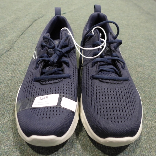 3245 - Pair of men's navy Skechers - UK size 9 * This lot is subject to VAT