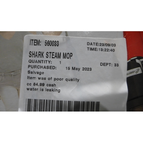 3264 - Shark Steam Mop (model:- S6003UKCO), original RRP £99.99 + VAT      (305-149)    * This lot is subje... 