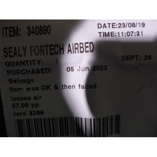 3269 - Sealy Fortech Airbed With Built-In Pump   (305-178)    * This lot is subject to vat