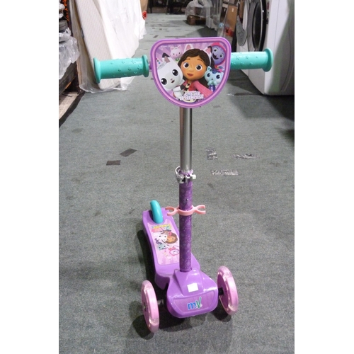 3348 - Two Gabby's Dollshouse Tilt 'n' Turn scooters