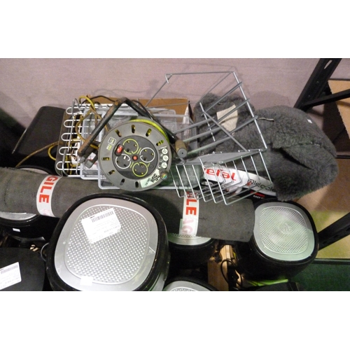 3383 - Quantity of Scrap lots including Gourmia air fryers, Two Tefal Fryers (model:- FR804140), desk organ... 