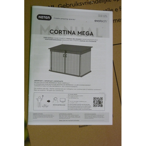 3394 - Keter Cortina mega storage shed ( 300-850)  * This lot is subject to vat