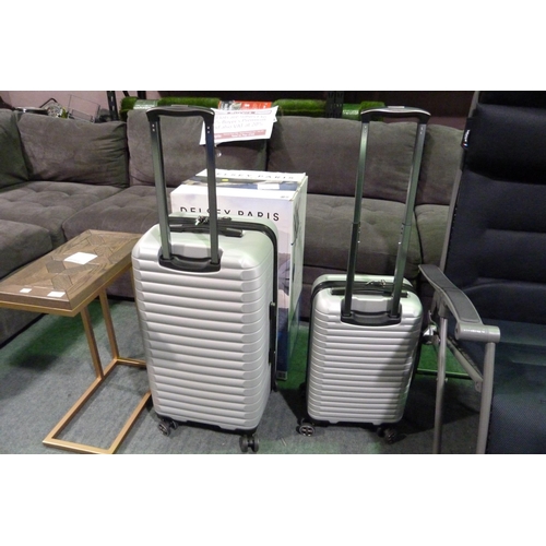 3400 - Delsey 2 Piece Silver Luggage Set, original RRP £119.99 + VAT (306-299) * This lot is subject to VAT