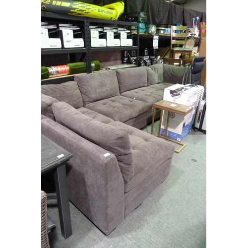 3402 - Tisdale Six Piece Sectional Slate Grey Fabric Sofa, original RRP £1299.99 + VAT  (305-74)    * This ... 