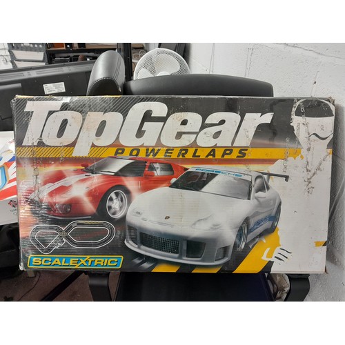 2059 - Two Scalextric sets:- Top Gear Power Laps and Velodrome cycling set