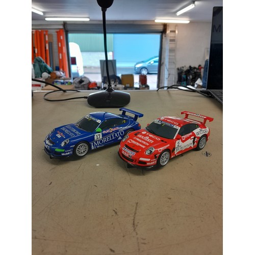 2059 - Two Scalextric sets:- Top Gear Power Laps and Velodrome cycling set