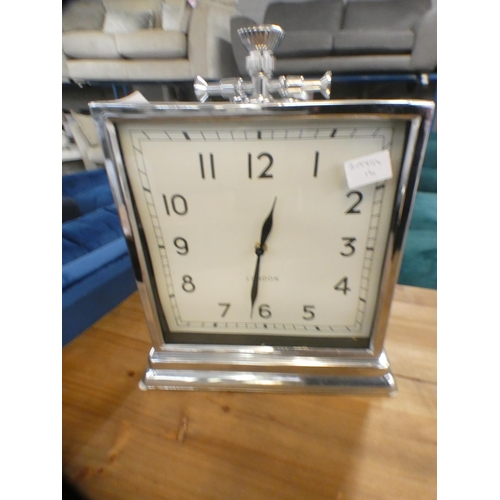 1444 - A chrome mantel clock