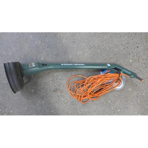 2272 - A Flymo sprintmaster xe250twin lawn mower failed electrical safety test due to damaged cable - sold ... 