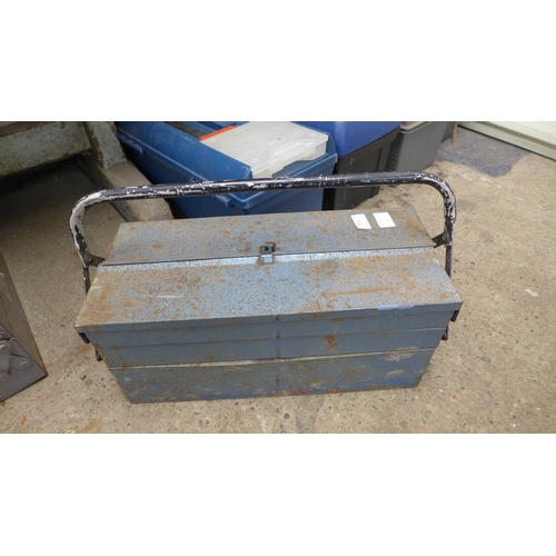 2012 - Four assorted metal tool boxes (empty)