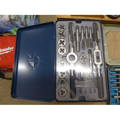 2014 - Four assorted tap and die sets