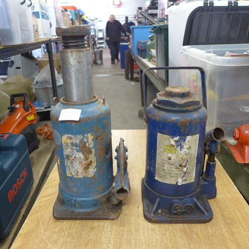 2024 - 2 x 20 ton bottle jacks (blue) - W