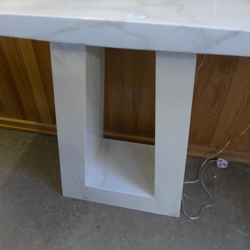 1486 - A marble effect console table