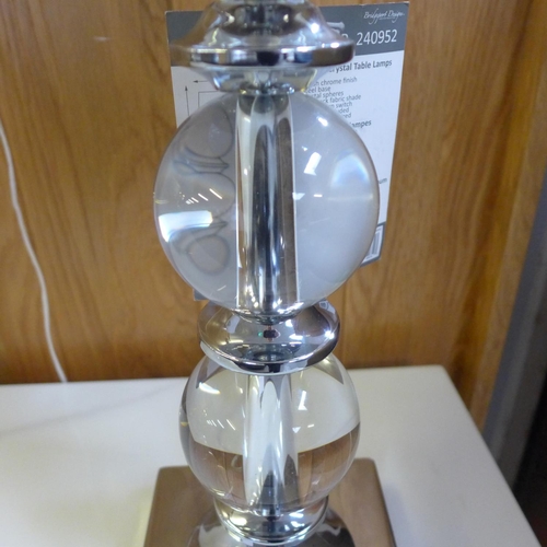 1487 - A glass bubble table lamp