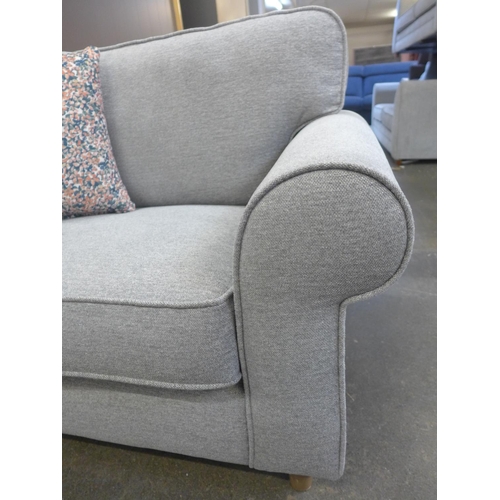 1507 - A grey upholstered mini loveseat