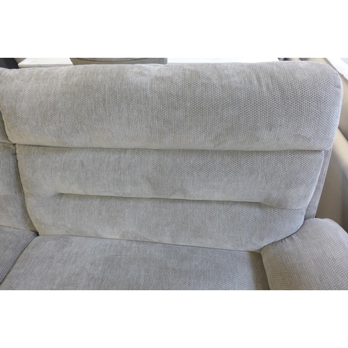 1540 - A mink velvet three seater sofa