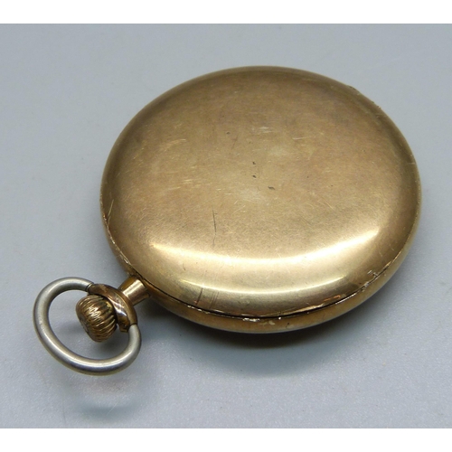 1020 - A vintage Ingersoll Reliance gold plated pocket watch