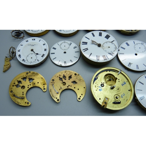 1041 - Pocket watch movements and dials