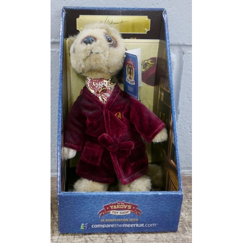 1057 - A Collection of Meerkat toys with certificates, boxed (5) **PLEASE NOTE THIS LOT IS NOT ELIGIBLE FOR... 