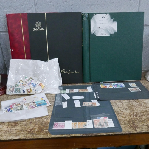 1067 - Stamps; a box of stamps, covers, etc., loose and in albums **PLEASE NOTE THIS LOT IS NOT ELIGIBLE FO... 