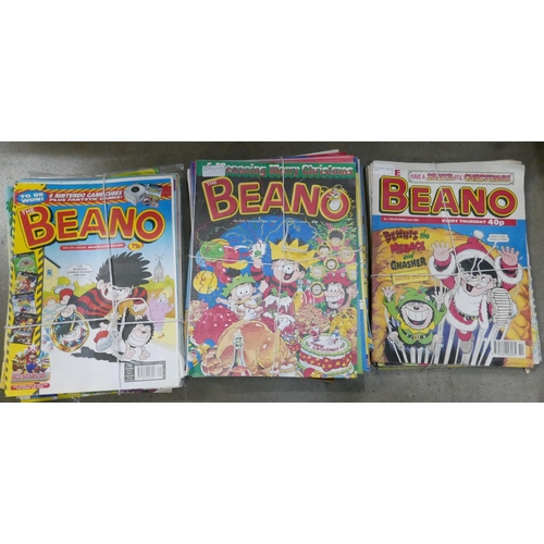 1069 - Two boxes of Beano Comics, Aug 1995 to July 1995, two missing **PLEASE NOTE THIS LOT IS NOT ELIGIBLE... 