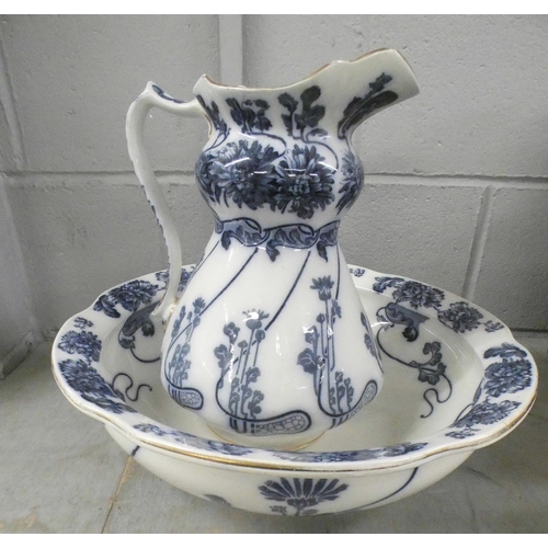 1081 - An Art Nouveau Middleport Pottery Alexandra wash jug and bowl **PLEASE NOTE THIS LOT IS NOT ELIGIBLE... 