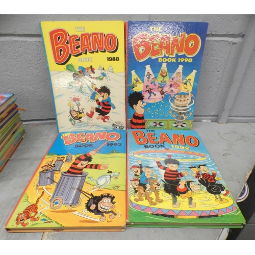 1091 - Sixteen The Beano annuals, 1983 onwards **PLEASE NOTE THIS LOT IS NOT ELIGIBLE FOR POSTING AND PACKI... 