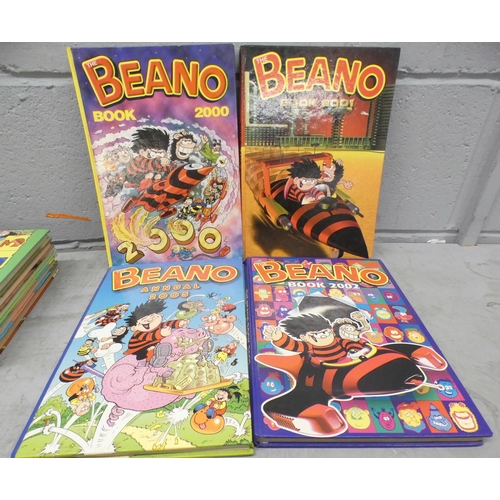 1091 - Sixteen The Beano annuals, 1983 onwards **PLEASE NOTE THIS LOT IS NOT ELIGIBLE FOR POSTING AND PACKI... 