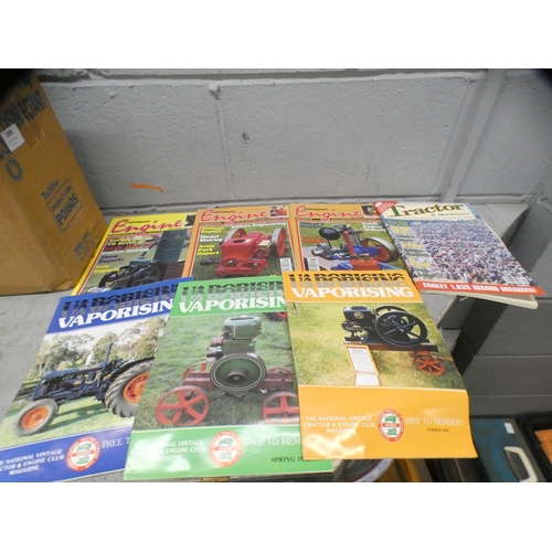 1098 - A box of Stationary Engine magazines and Vaporising magazines, 1982 onwards **PLEASE NOTE THIS LOT I... 